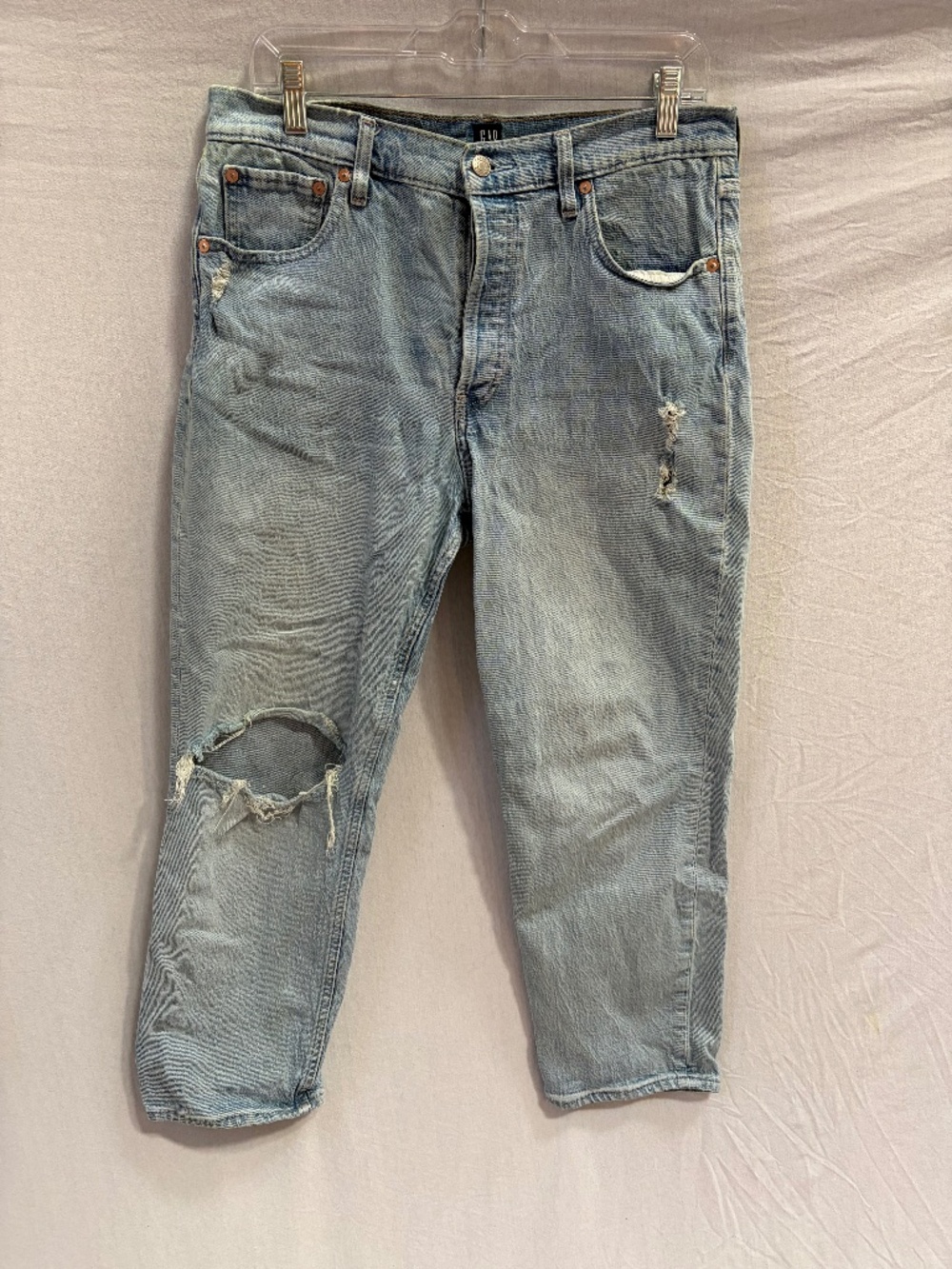 Light wash jeans